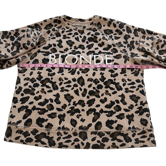 Brunette The Label Leopard Print Crew - Size Small / Medium - Picture 7 of 12